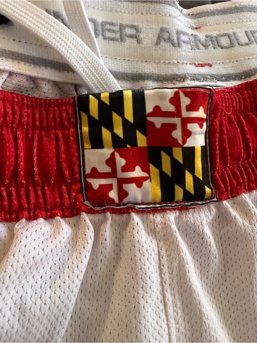 Under Armour Maryland Terrapins authentic team issued lacrosse game shorts